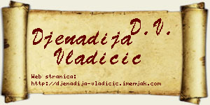 Đenadija Vladičić vizit kartica
